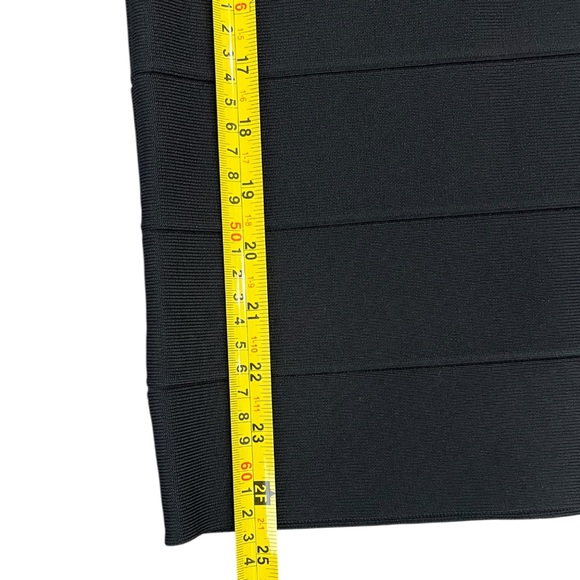 BCBGMAXAZRIA Black Bandage Pencil Skirt Size XS - Picture 4 of 7